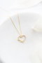 Heliophilia Silver Collar de Plata de Ley 925 con Baño de Oro y Circón